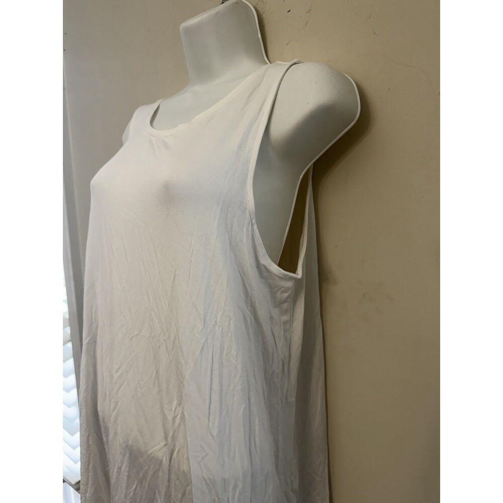 OLD NAVY White Luxe High Neck Tank Top Women’s Size Large NWT